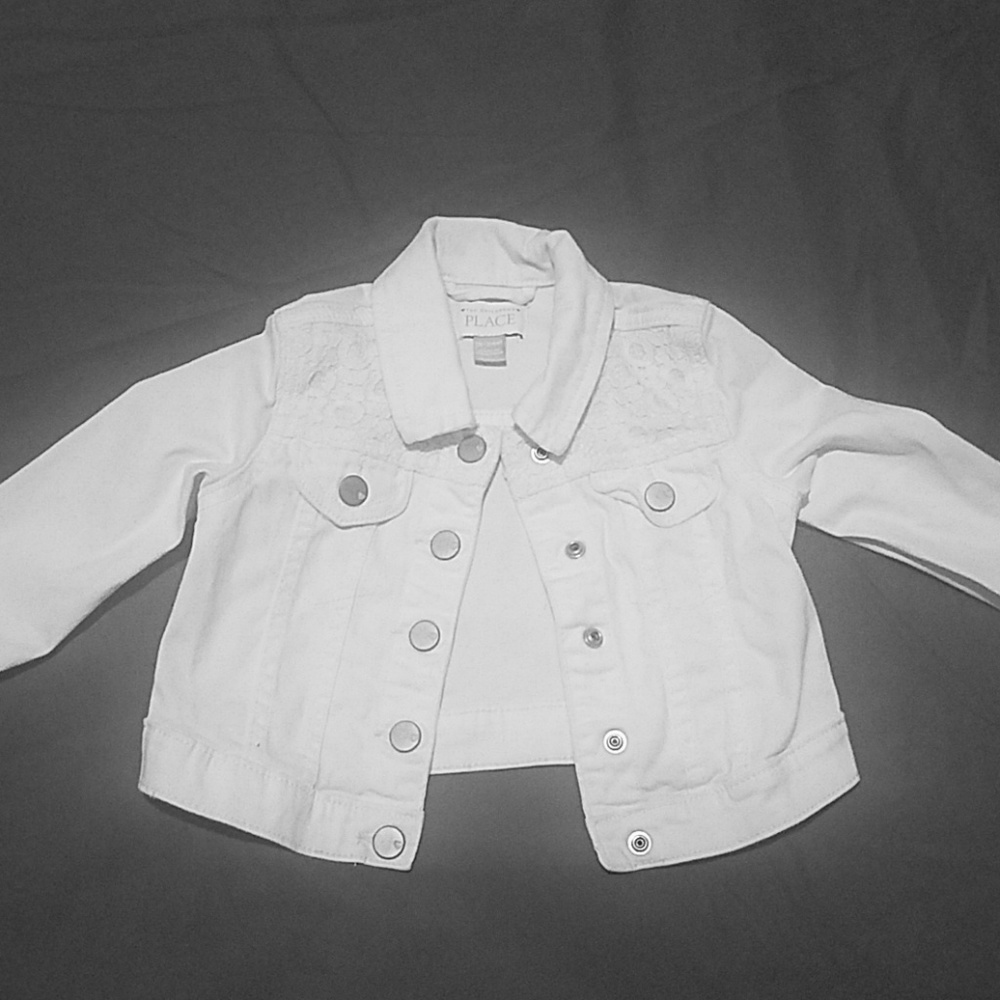 Toddler 18-24m white denim jacket